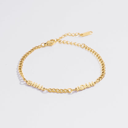 Personalized Name Bracelet 18K