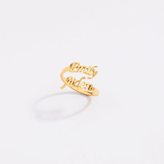 Customized Name Ring