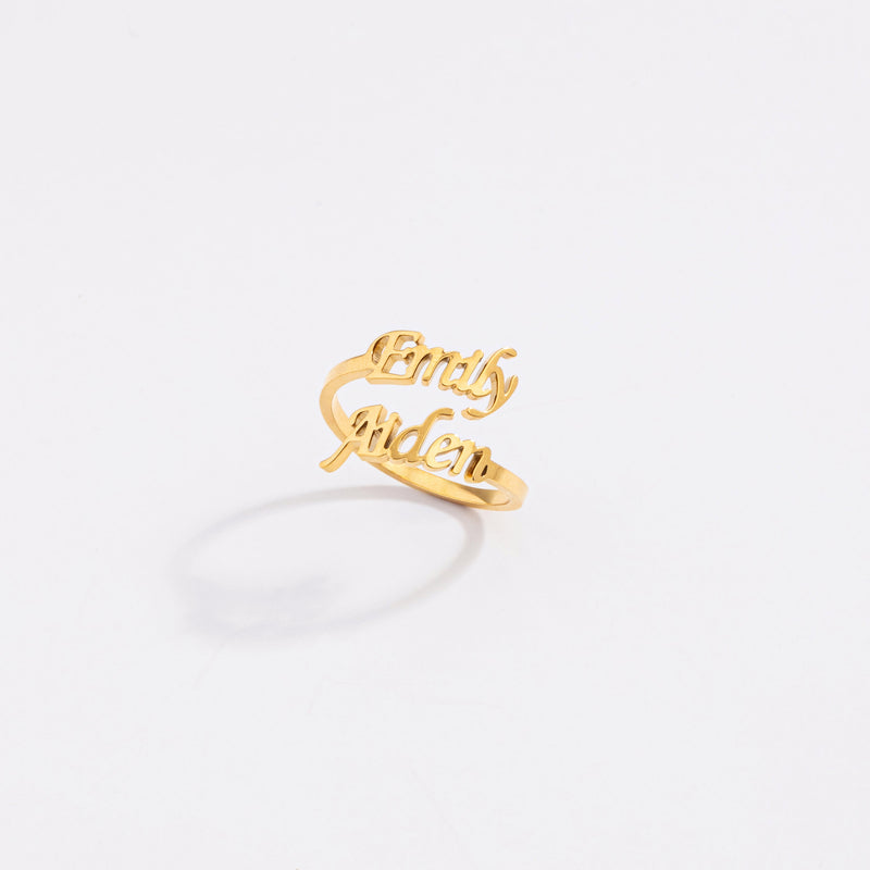 Customized Name Ring