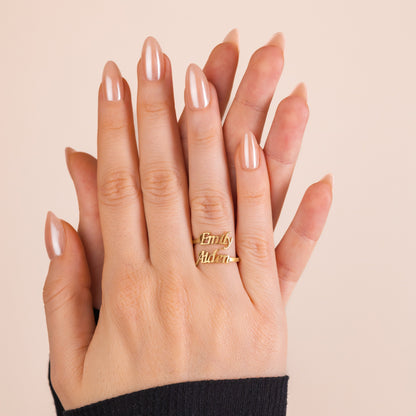 Customized Name Ring