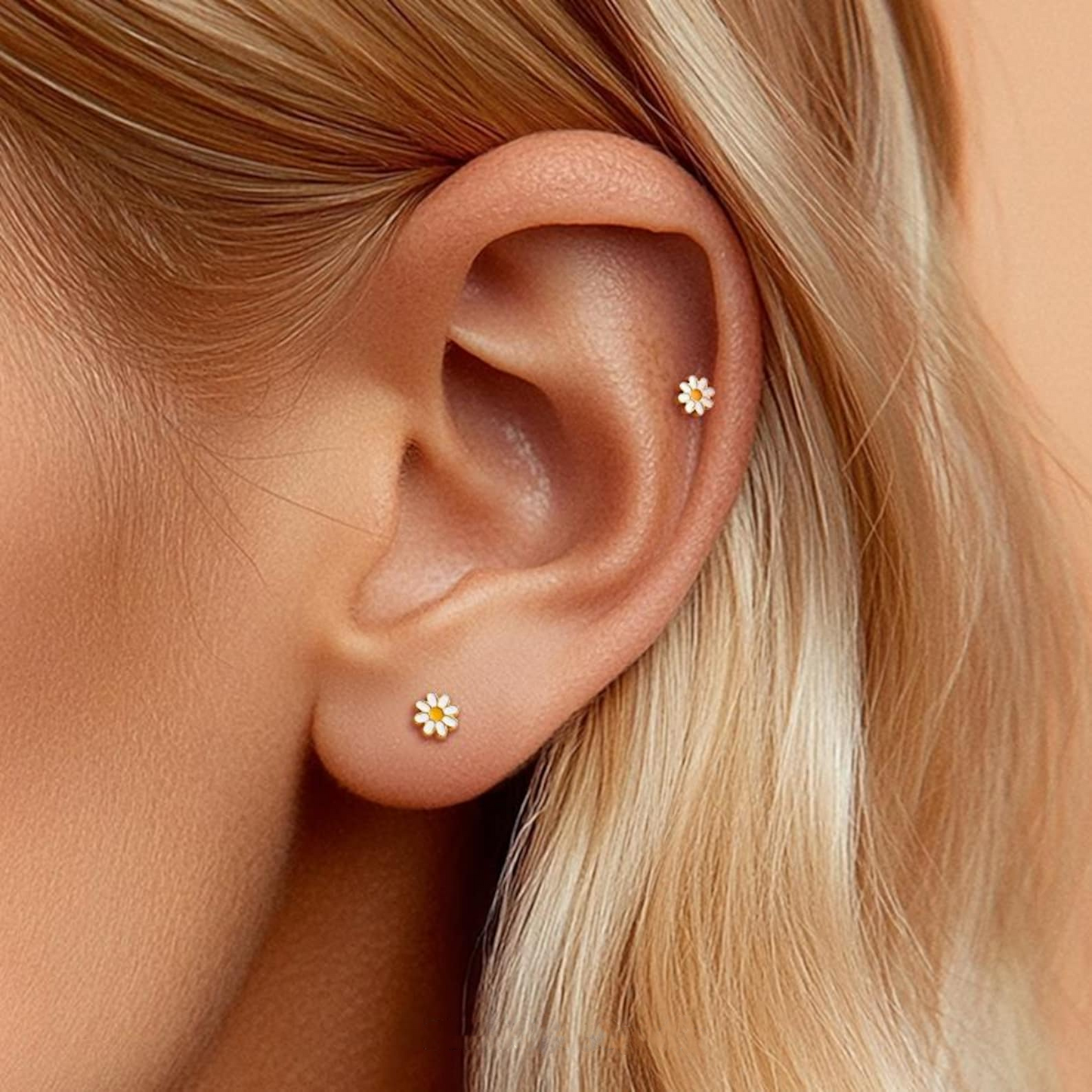 Daisy Flower Stud Earring
