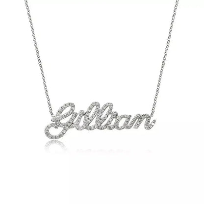 Customized Diamond Name Necklace