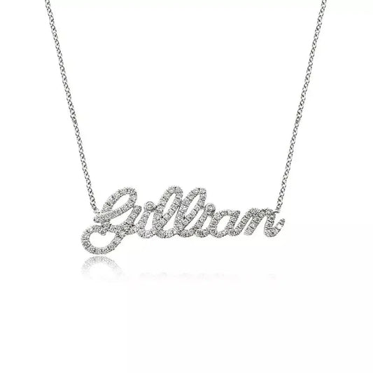 Customized Diamond Name Necklace
