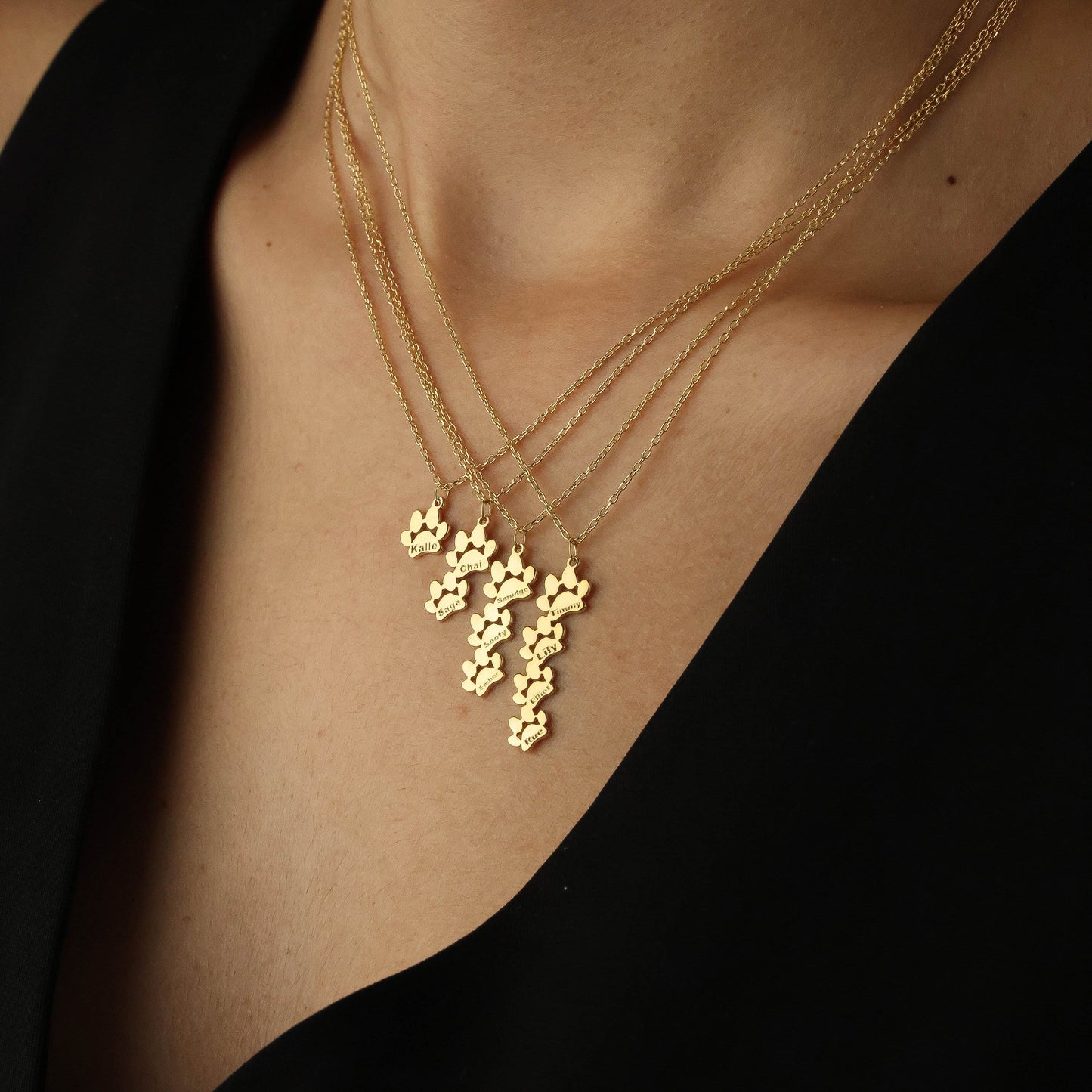 Paw Print Name Necklace/Bracelet